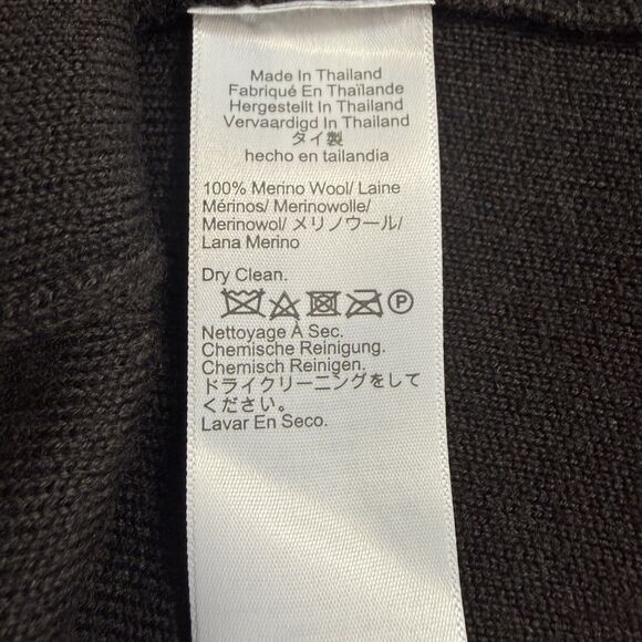 MADEWELL V-Neck Sweater Vest M Merino Wool M Molasses Brown Button Up NWT B16 - Picture 6 of 6